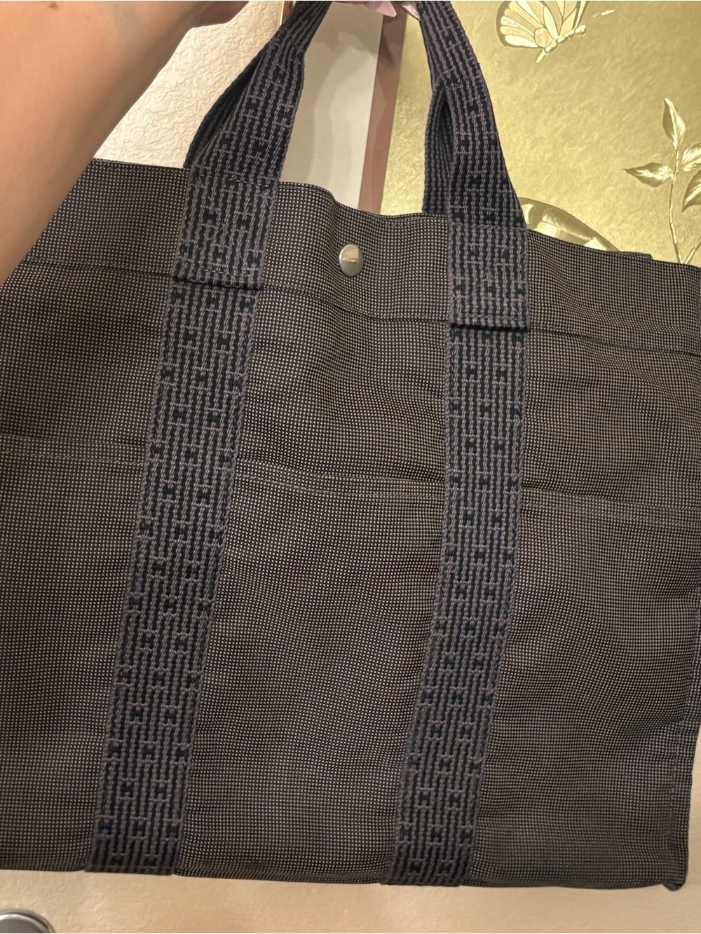 Hermes Canvas Tote Herline MM - Picture 5 of 14